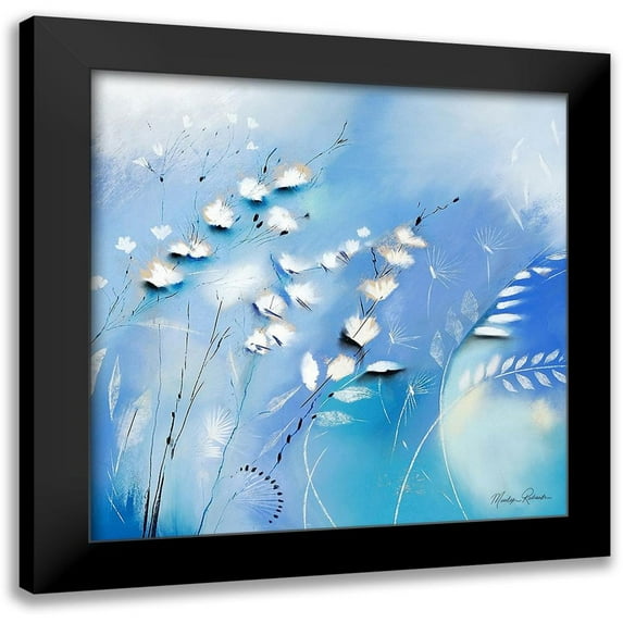Robertson, Marilyn 12x12 Black Modern Framed Museum Art Print Titled - Blue
