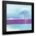 thumbnail image 1 of Robertson, Marilyn 12x12 Black Modern Framed Museum Art Print Titled - TURQUOISE Landscape I, 1 of 5