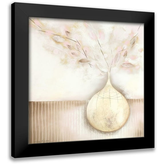 Robertson, Marilyn 20x20 Black Modern Framed Museum Art Print Titled - ALMOND BLOSSOM I