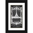 thumbnail image 1 of Robertson, Walter  11x18 Black Ornate Wood Framed with Double Matting Museum Art Print Titled - Paris Filigree, 1 of 4