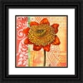 thumbnail image 1 of Robertson, Walter  20x20 Black Ornate Wood Framed with Double Matting Museum Art Print Titled - Scrollwork Blossom 2, 1 of 4