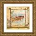 thumbnail image 1 of Robertson, Walter  20x20 Gold Ornate Wood Framed with Double Matting Museum Art Print Titled - Trout Nature, 1 of 4