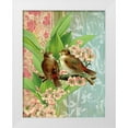 thumbnail image 1 of Robertson, Walter  26x32 White Modern Wood Framed Museum Art Print Titled - Finches and Blossoms, 1 of 4