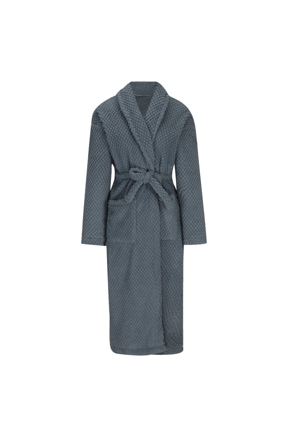 Robes for Men,Viikei Mens Robes,Warm Soft Plush Mens Robe with Hood,Plus Size Plus Thick Robe for Men with Side Pocket and Belt,Bathrobes for Men Gifts