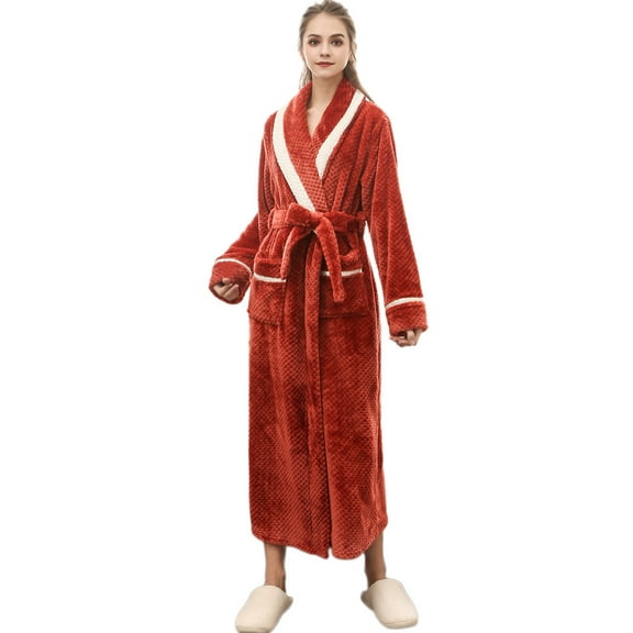 Robes for Men,Viikei Mens Robes,Warm Soft Plush Mens Robe with Hood,Plus Size Plus Thick Robe for Men with Side Pocket and Belt,Bathrobes for Men Gifts