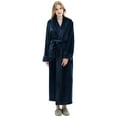 Robes for Women, LOFIR Long Womens Robes, Soft Fluffy Fleece Bath Robe with Front Pocket, Winter