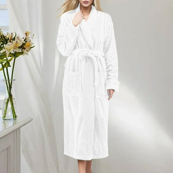 TYGHBN Robes for Women Long Cloth Robes for Women Plus Size Bathrobe Women's Robes Big Comfy Robe Women plus plus Size Kimono Shower Wrap Towel for Women 3x Winter Robes for Women Full Length Tall