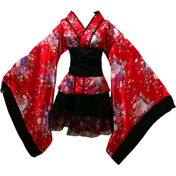 Robes for Women,Japanese Kimono Women Robe,Floral Kimonos for Women, Complete with Bowknot and Belt,Womens Robes