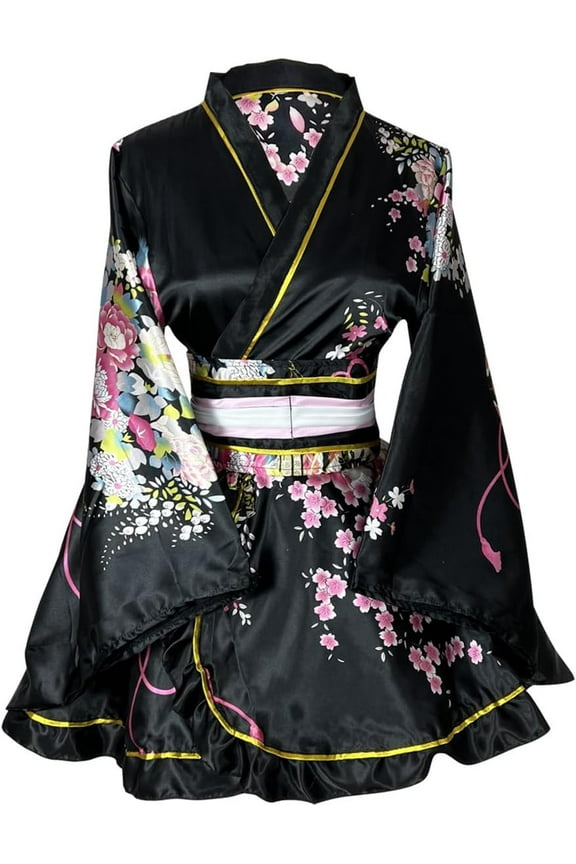 Robes for Women,Japanese Kimono Women Robe,Floral Kimonos for Women, Complete with Bowknot and Belt,Womens Robes