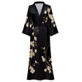 thumbnail image 1 of Robes for Women, LOFIR Womens Long Silk Kimono Robes, Satin Silky Bathrobe Robe Soft Floral Bridesmaid Robes for Women, Ladies Sleepwear, 1 of 9