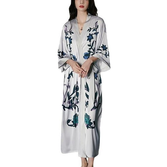 Robes for Women: Silky Satin Kimonos for Women, Long Lightweight Soft Cozy Womens Robes Satin Robes for Women