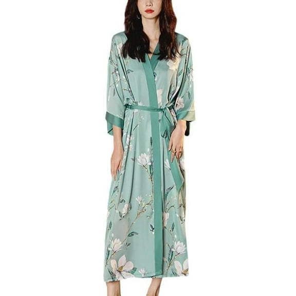 Robes for Women: Silky Satin Kimonos for Women, Long Lightweight Soft Cozy Womens Robes Satin Robes for Women