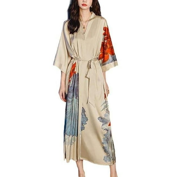 Robes for Women: Silky Satin Kimonos for Women, Long Lightweight Soft Cozy Womens Robes Satin Robes for Women