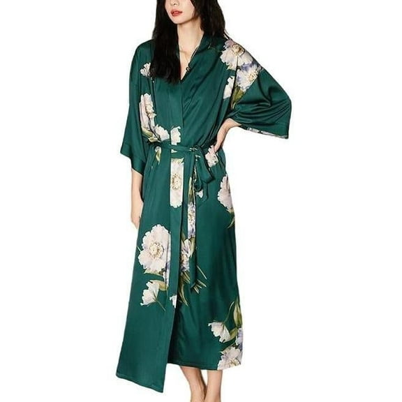 Robes for Women: Silky Satin Kimonos for Women, Long Lightweight Soft Cozy Womens Robes Satin Robes for Women
