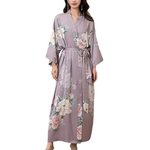 Robes for Women: Silky Satin Kimonos for Women, Long Lightweight Soft Cozy Womens Robes Satin Robes for Women