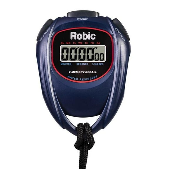 Robic SC-429 Water Resistant All Purpose Stopwatch, Blue