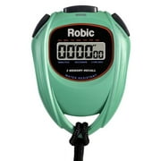 Robic SC-429 Water Resistant All Purpose Stopwatch, Green