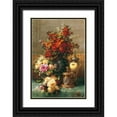 thumbnail image 1 of Robie, Jean Baptiste 18x24 Black Ornate Wood Framed with Double Matting Museum Art Print Titled - Fleurs sur une table, 1 of 4