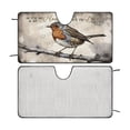 thumbnail image 1 of Robin Bird Front Windshield Sun Shade - Accordion Folding Auto Sunshade for Car Truck SUV - Blocks UV Rays Sun Visor Protector 51"x28", 1 of 7