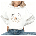 thumbnail image 1 of Robin Bird Wreath Graphic Fashion Casual Tee T-Shirt Print Top Hooded long-sleeved White S-2XL, 1 of 6