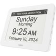 Robin Clock 2024 with Day and Date for Elderly, Clocks for Seniors, Dementia Clock, Digital