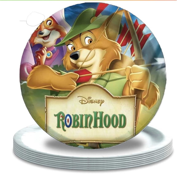 Robin Hood Birthday Plates Disposable Dinnerware Party Supplies Decorations Tableware