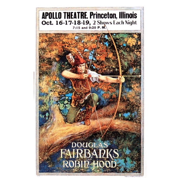 Robin Hood Douglas Fairbanks Sr. 1922 Movie Poster Masterprint (11 x 17)