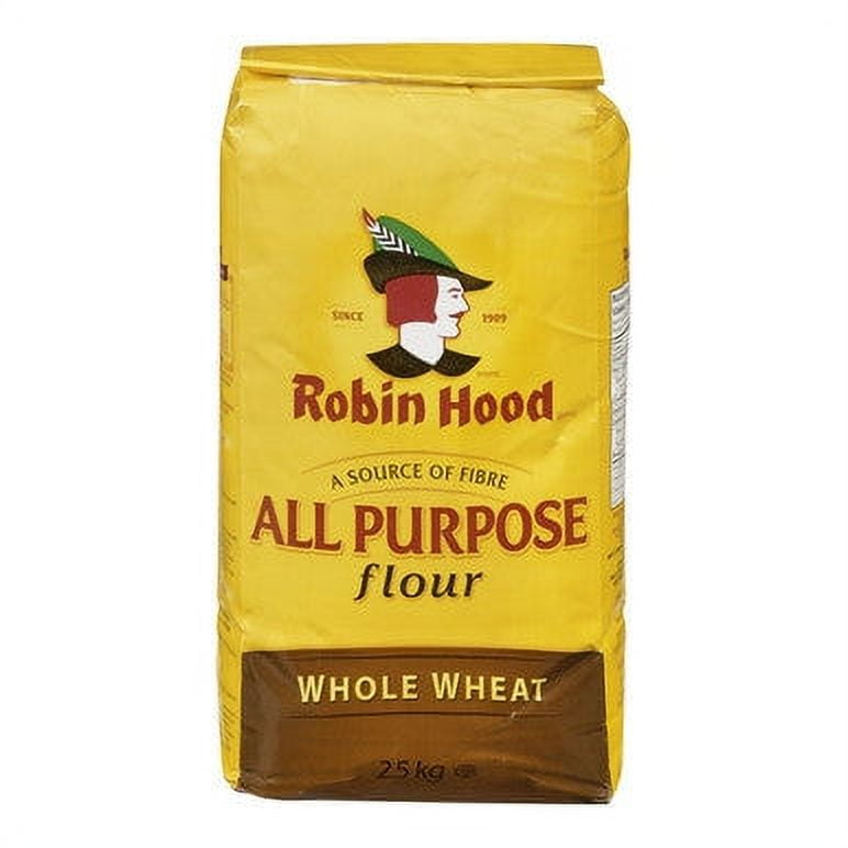 Robin Hood Whole Wheat All Purpose Flour 2.5kg/5.51lbs, (Imported from
