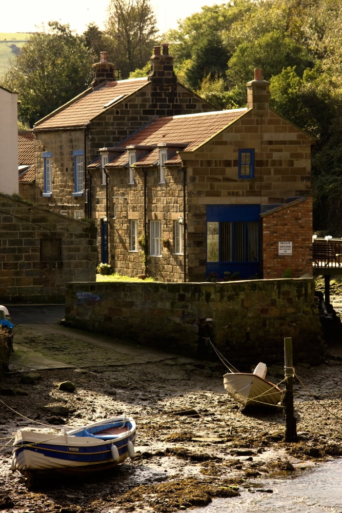 Robin Hoods Bay North Yorkshire England Uk Canvas Art - John Short Design Pics (12 x 18)