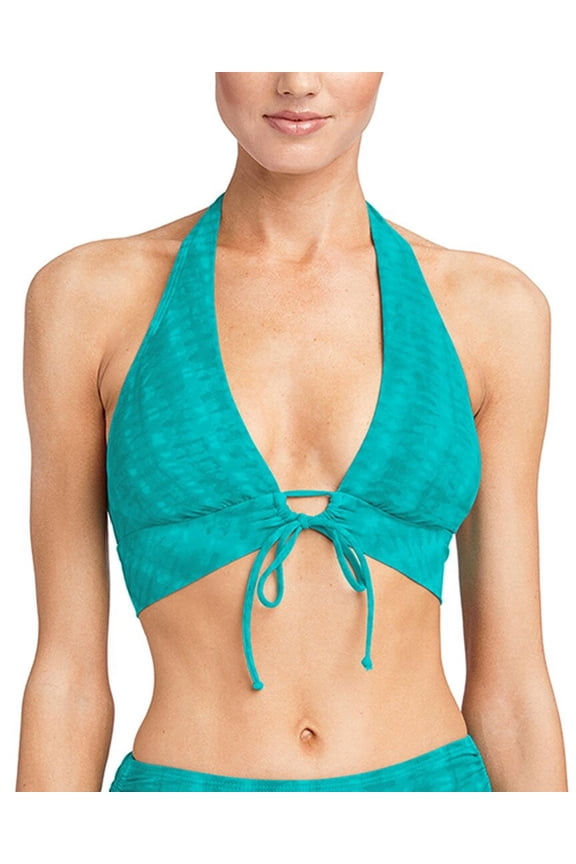 Sahara Halter Top Aqua Teal LG (US 12-14)