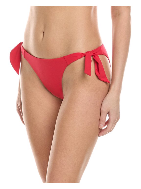 womens Ava Side Tie Bottom, l, Pink