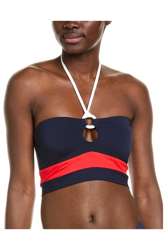 womens Babe Bandeau Bikini Top, xs, Blue
