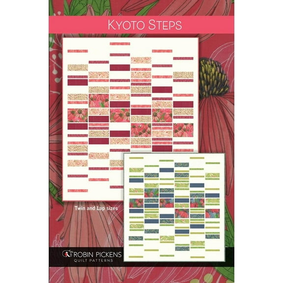 Robin Pickens Kyoto Steps Quilt Pattern Makes 3 Sizes