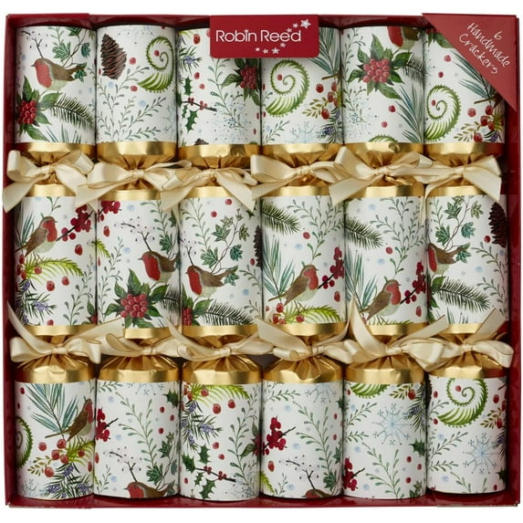 Robin Reed 12" Crackers, Festive Foliage - Box of 6 (61926)