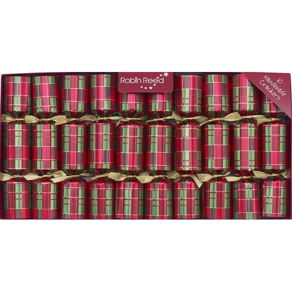 Robin Reed 8.5" Crackers, Tartan, Set of 10 (41205)