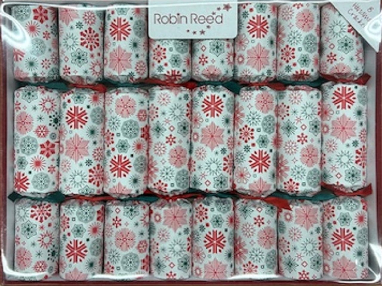 Robin Reed Classic Christmas Crackers, Snow burst Design - Box of 8 ...