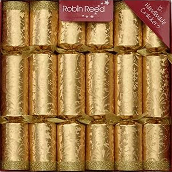 Robin Reed Gold Decadence Christmas Party Favors - Set of 12 decorative favors for all holiday occasions