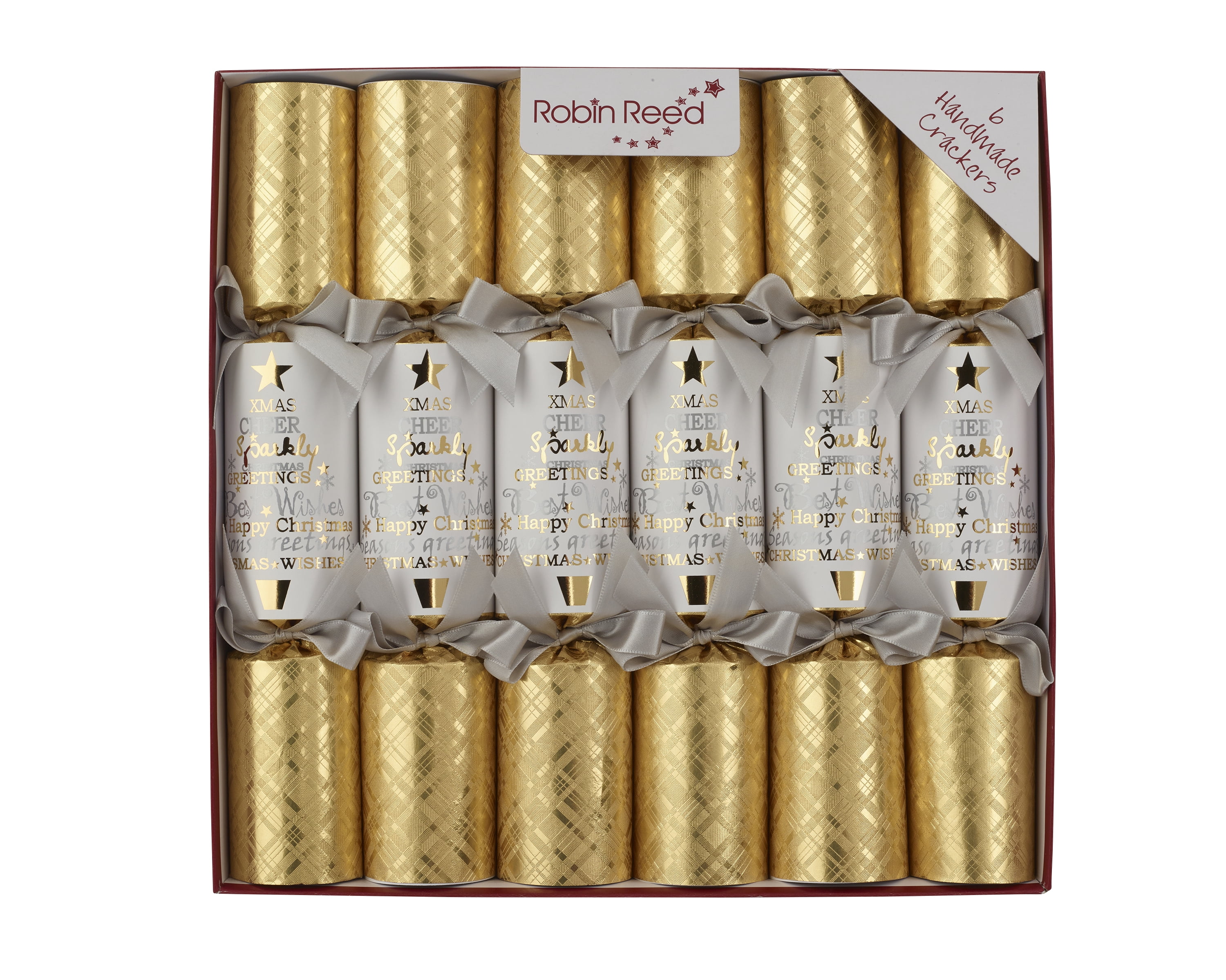 Robin Reed Handmade English Christmas Crackers 6 x 12