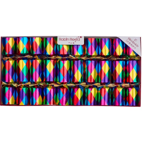 Robin Reed Handmade Party Crackers 10 x 8.5 inch - Harlequin Brights