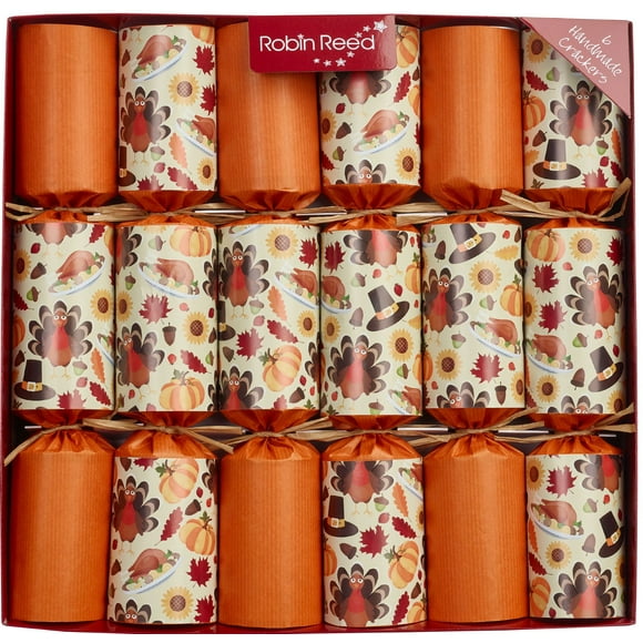 Robin Reed Bows & Berries Holiday Crackers - Bundle Of 12 Christmas Party Crackers