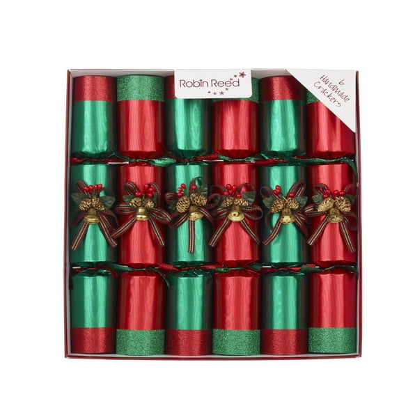 Robin Reed Ring O Bells Red & Green Party Crackers