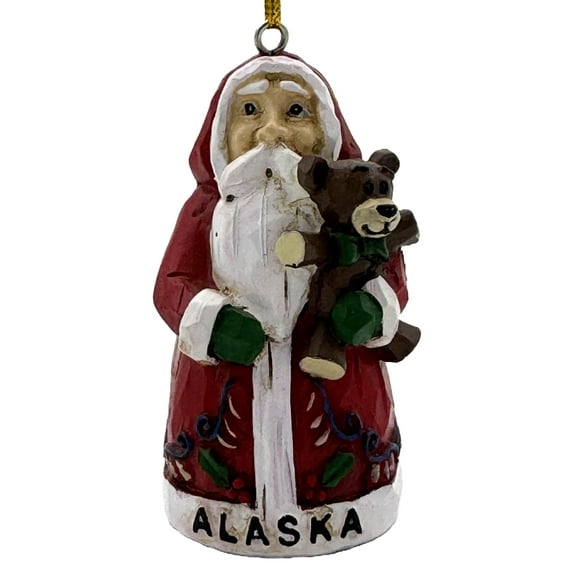 Robin Ruth Ak Santa Ornament