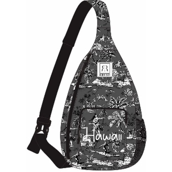 Robin Ruth Hawaii Off Shoulder Backpack in Black