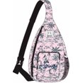 thumbnail image 1 of Robin Ruth Hawaii Off Shoulder Backpack, Pink, Single Strap, 10"L x 3"W x 24"H, 1 of 1