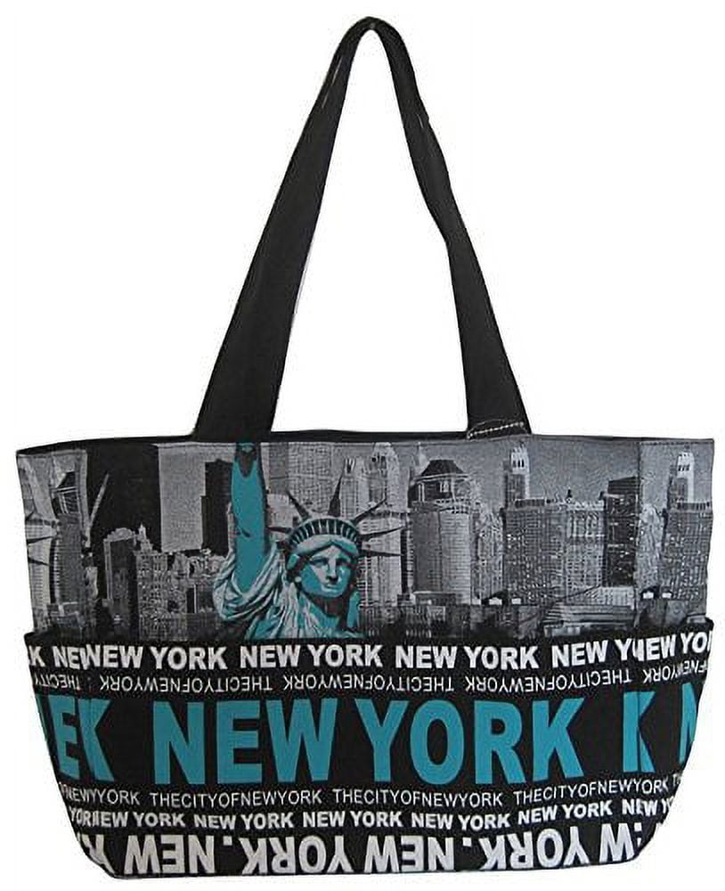 Robin Ruth New York Liberty Skyline Tote Medium Tote Blue