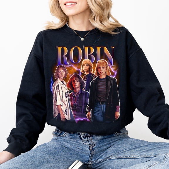 Robin ST Stranger Christmas Sweathirt , Monster from Upside Down, Christmas Show Character, Family Ugly Christmas, 80s Horror Holiday