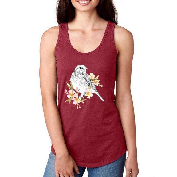 Robin Sketch Racerback Tank Women -Emma Scarvey Designs, Female Large
