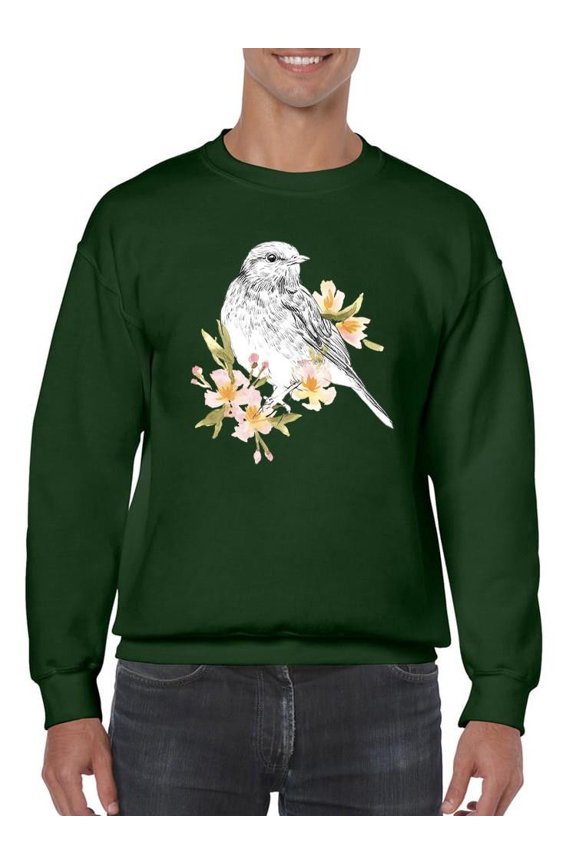 Robin Sketch Sweatshirt Men -Emma Scarvey Designs, Male 3X-Large