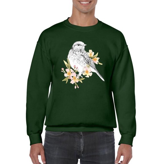 Robin Sketch Sweatshirt Men -Emma Scarvey Designs, Male 4X-Large