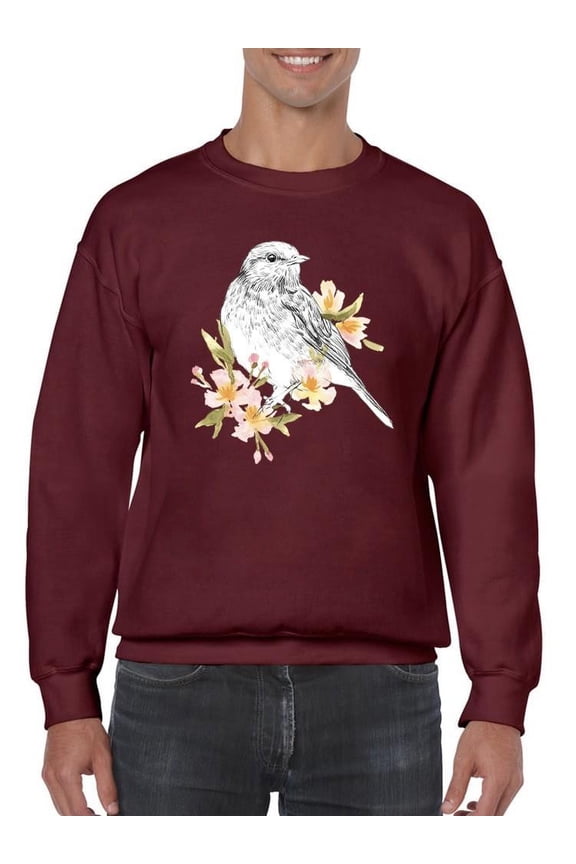Robin Sketch Sweatshirt Men -Emma Scarvey Designs, Male XX-Large